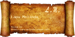 Lapu Melinda névjegykártya